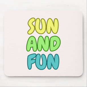 Tapis de souris Soleil et Amusement