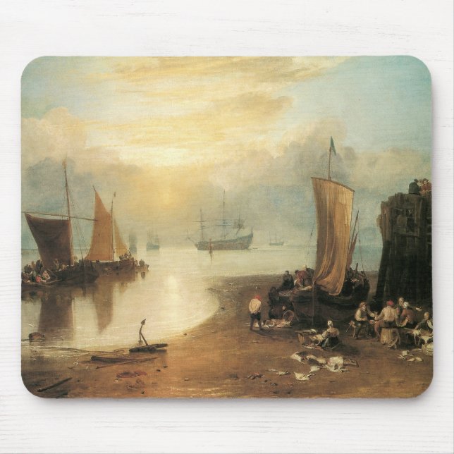 Tapis De Souris Soleil levant à travers la vapeur par Joseph Turne (Devant)