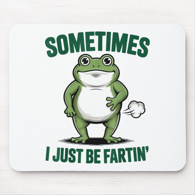 Tapis De Souris Sometimes I Just Be Farting Frog Christmas Funny F (Devant)