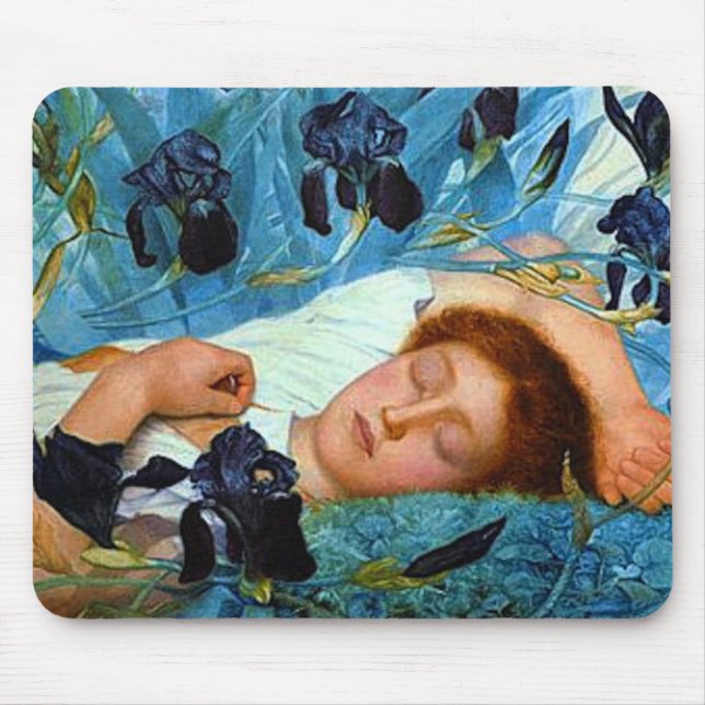 Tapis De Souris Sommeil dans les Irises (Devant)