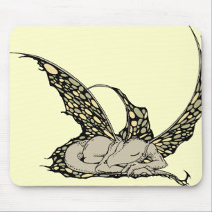 Tapis De Souris Sommeil Dragonette Mousepad (jaune)