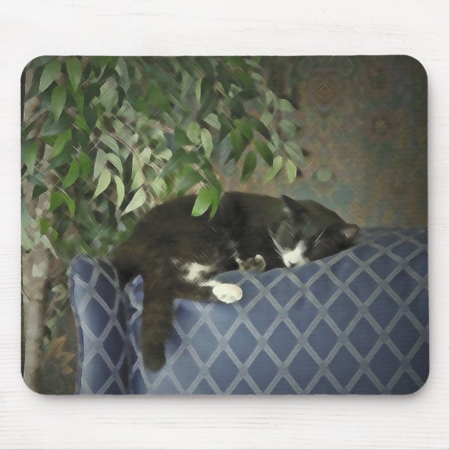 Tapis De Souris Sommeil léger de sommeil, chaton Mousepad de Kitty (Devant)