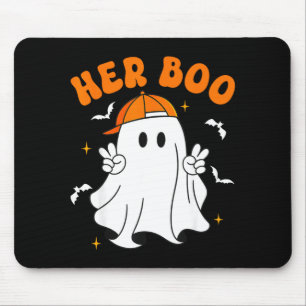 Tapis De Souris Son Boo Son Boo Drôles de couples de Halloween ass