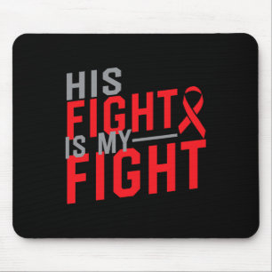 Tapis De Souris Son combat est Mon combat Conscience du cancer du 