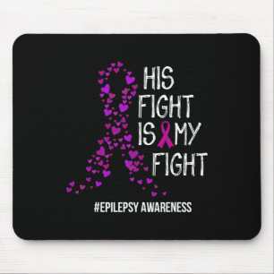 Tapis De Souris Son Combat Est Mon Combat Epilepsie Soutien