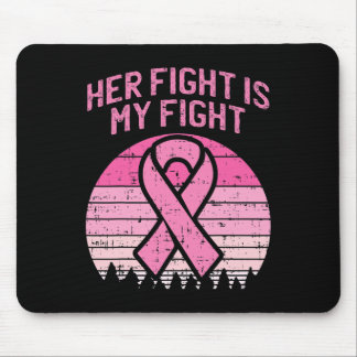 Tapis De Souris Son Combat Est Mon Mari De Lutte Contre Le Cancer 
