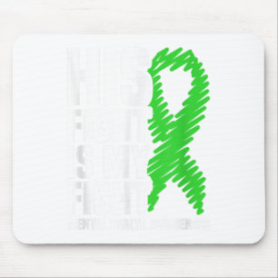 Tapis De Souris Son combat Ma lutte contre le carbone vert santé m