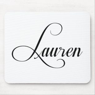 Tapis De Souris Son Nom Est Lauren Calligraphy