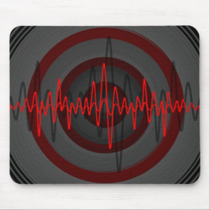 Tapis De Souris Son rouge foncé