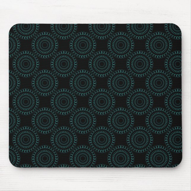 Tapis De Souris Sophistiqué Chic Mousepad, Turquoise (Devant)
