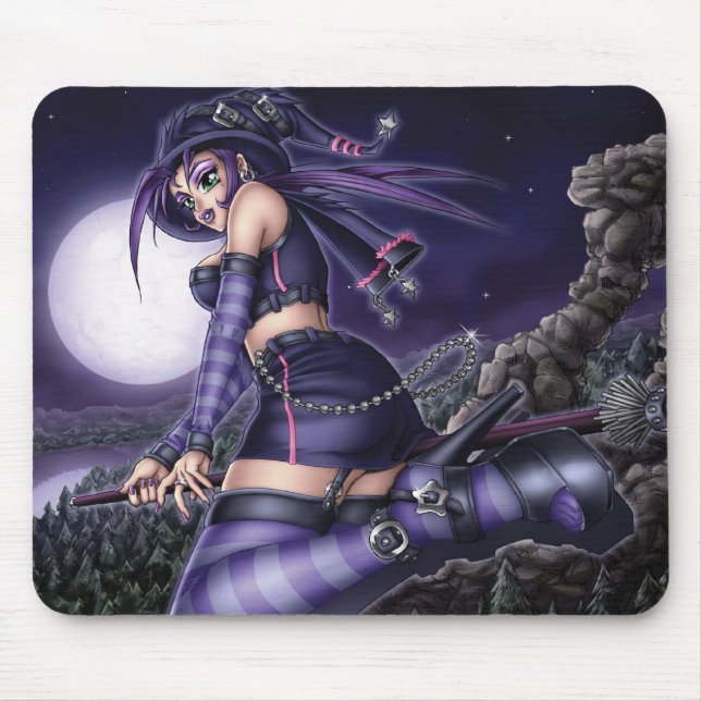 Tapis De Souris Sorcière d'Anime de Goth (Devant)