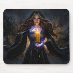 Tapis De Souris Sorcière de la Chandelle Arcanique