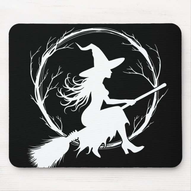 Tapis De Souris Sorcière en vol Mousepad (Devant)