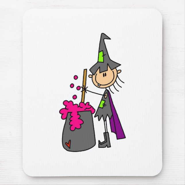 Tapis De Souris Sorcière faisant le Brew (Devant)