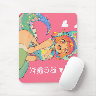 Tapis De Souris Sorcière maritime "Umi no Majo" Kawaii Anime Monst