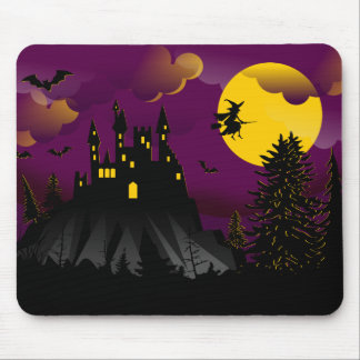 Tapis De Souris Sorcière volante Halloween