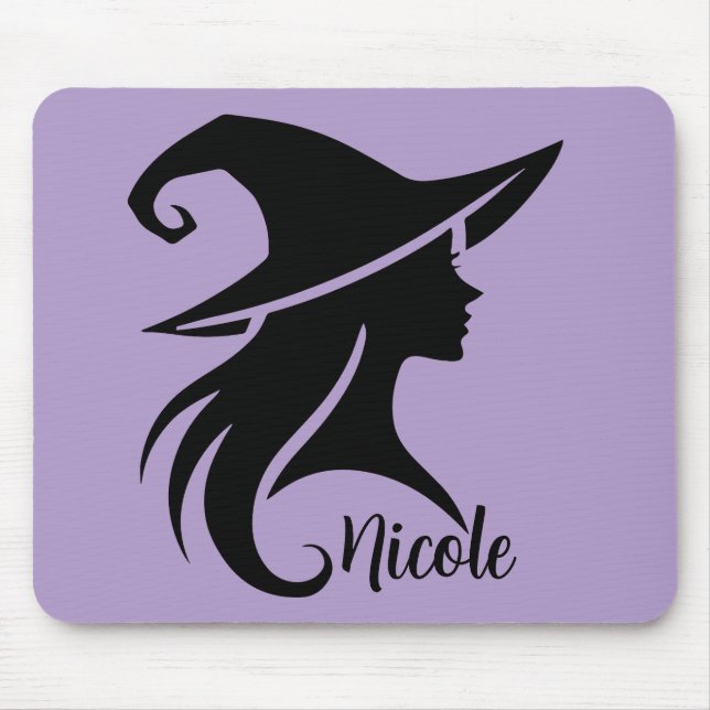Tapis De Souris Sorcières Wiccans de sorcière de chapeau noir Hall (Devant)