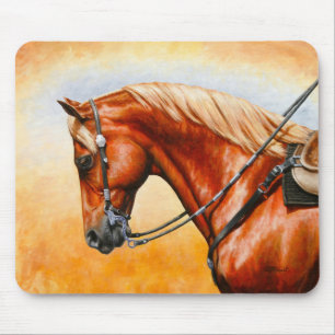 Tapis De Souris Sorrel Flaxen Chestnut Quarter Horse