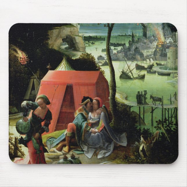 Tapis De Souris Sort et ses filles (huile sur le panneau) (Devant)