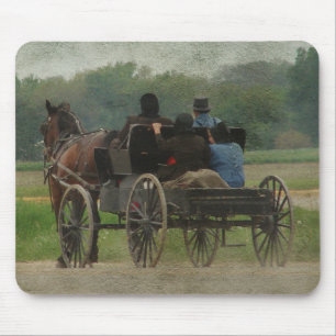 Tapis De Souris Sortie de famille Amish