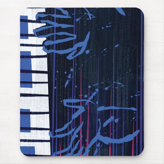 Tapis De Souris Soul | Jazz Piano Editorial Art (Devant)