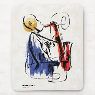 Tapis De Souris Soul   Lecteur Saxophone Art éditorial