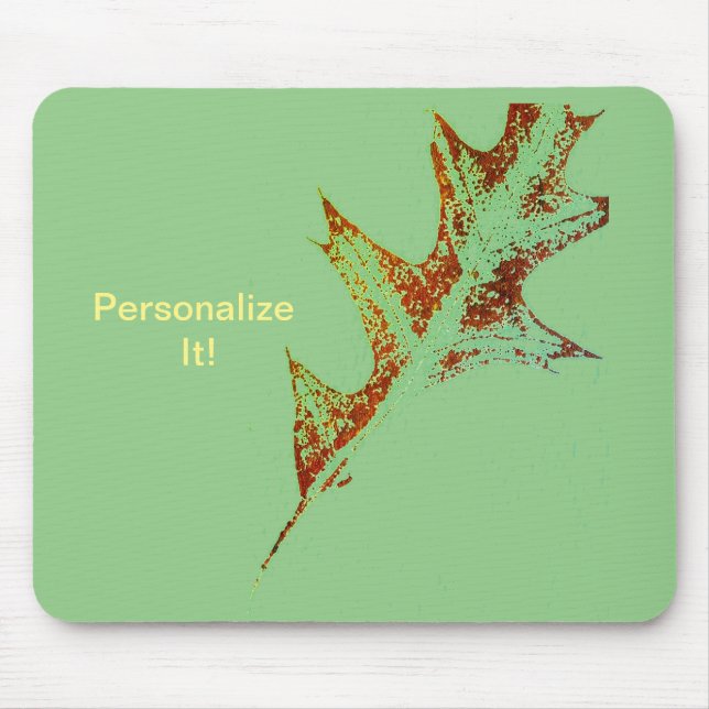 Tapis De Souris soulagement direct de la feuille Nature Imprime Mo (Devant)