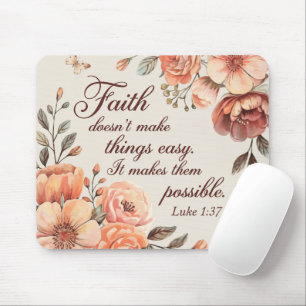 Tapis De Souris source d'inspiration Bible chrétienne Verse