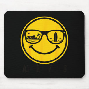 Tapis De Souris Sourire de plage aloha visage hawaii surf océan ét