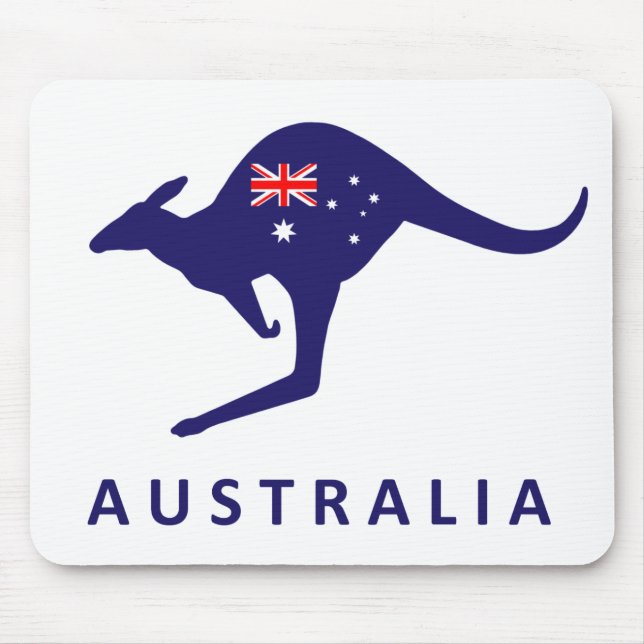 TAPIS DE SOURIS SOURIS À DRAPEAU KANGAROO AUSTRALIE (Devant)