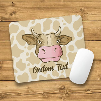 Tapis De Souris Souris à tête de vache