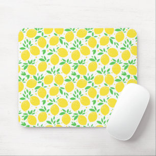 Tapis De Souris Souris aux citrons jaunes