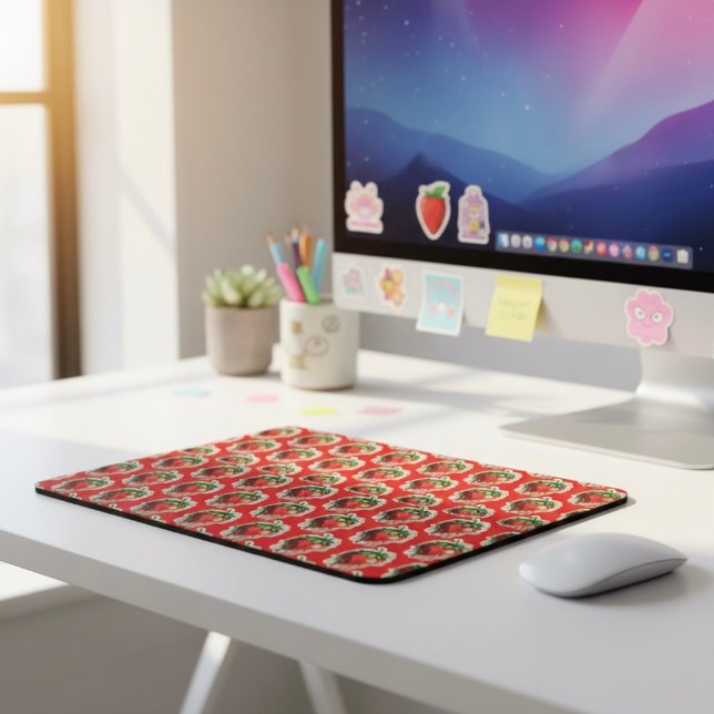 Tapis De Souris Souris aux fraises (Créateur téléchargé)