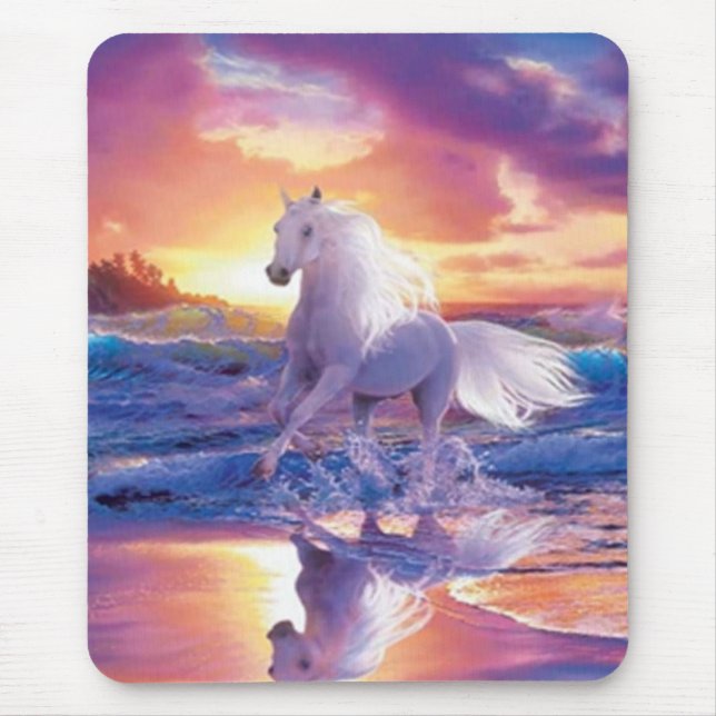 Tapis De Souris Souris blanche Stallion (Devant)