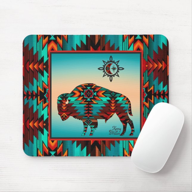 Tapis De Souris Souris Buffalo Sud-Ouest (Avec souris)