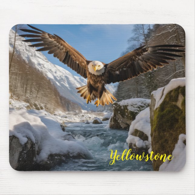 Tapis De Souris Souris d'aigle jaune (Devant)