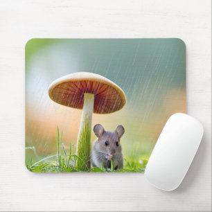 Tapis De Souris Souris Dans La Pluie