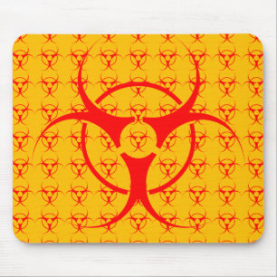 Tapis De Souris Souris d'avertissement biologique de mousepad Biod