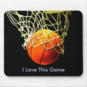 Tapis De Souris Souris De Basketball - I Love Ce Jeu