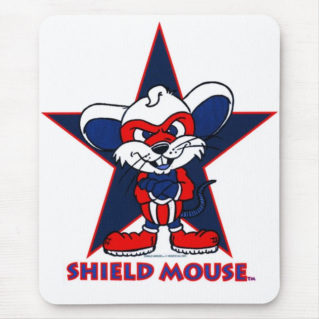 Tapis De Souris SOURIS de BOUCLIER "l'étoile !" MousePad (Devant)