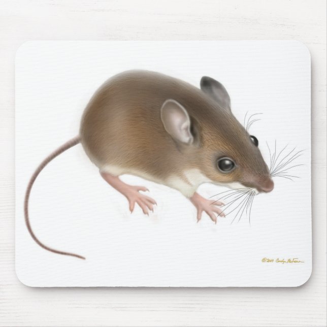 Tapis De Souris Souris de cerfs communs Mousepad (Devant)