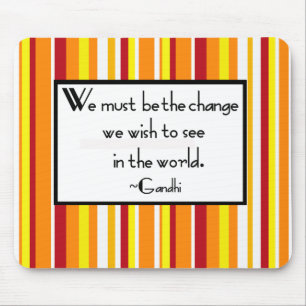 Tapis De Souris Souris de citation de Gandhi