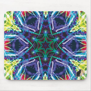 Tapis De Souris Souris de kaléidoscope Weaver