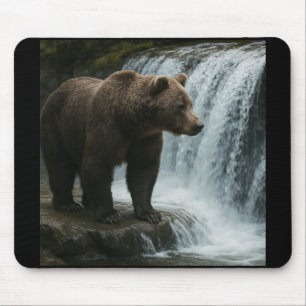 Tapis De Souris Souris de la cascade de l'ours