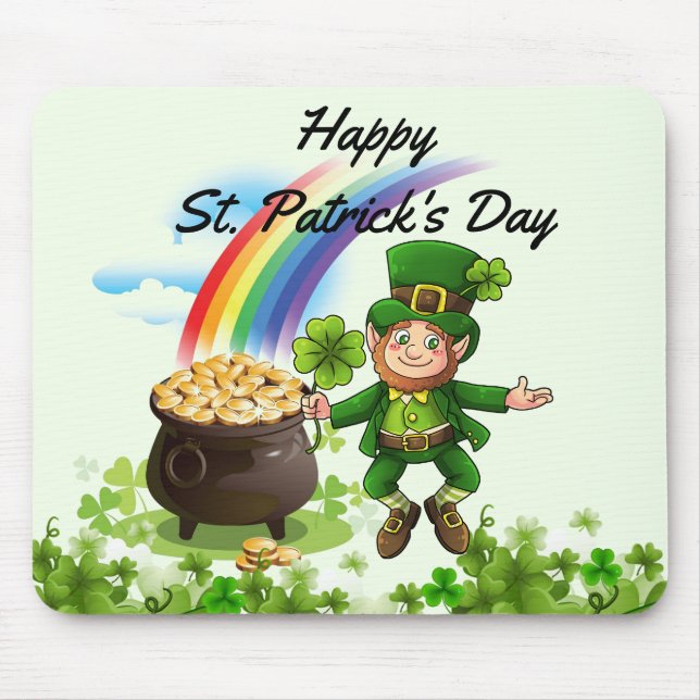 Tapis De Souris Souris de la Saint Patrick (Devant)