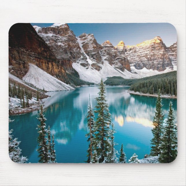 Tapis De Souris Souris de la scène de neige du lac Mountain (Devant)