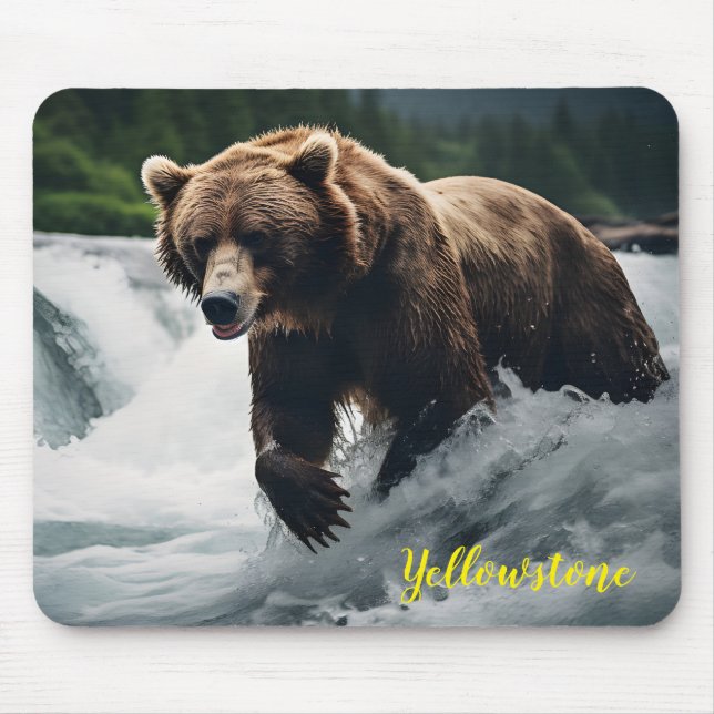 Tapis De Souris Souris de l'ours jaune (Devant)