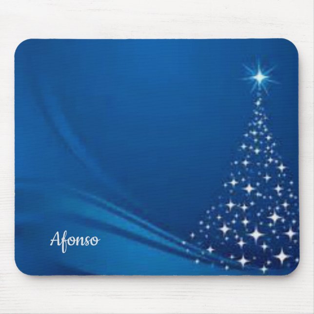 Tapis De Souris Souris de Noël Arbre (Devant)