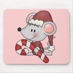 Tapis De Souris Souris de Noël avec du sucre de canne