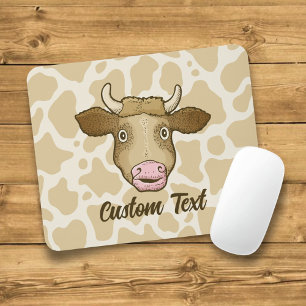 Tapis De Souris Souris De Vache Surpris